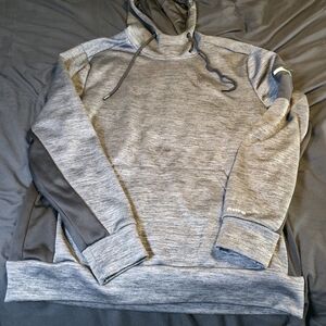 Men's Gray And Black Spider Active Hoodie